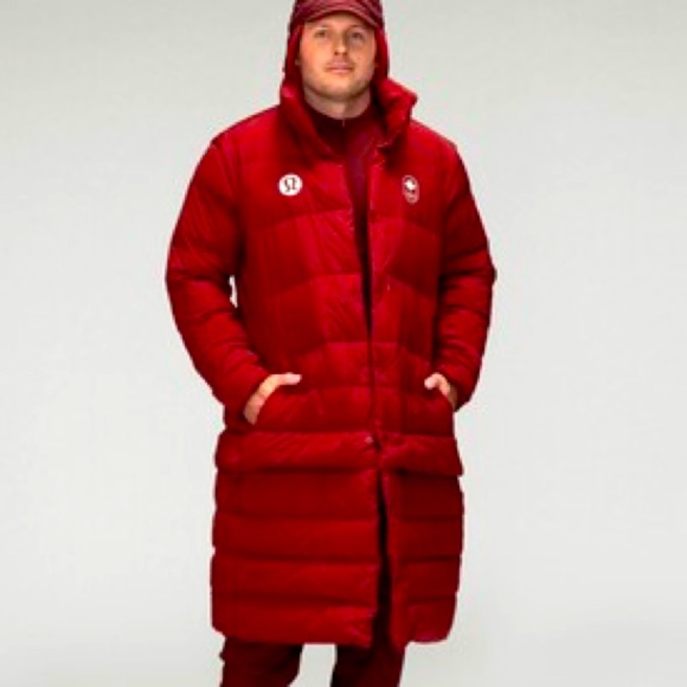 lululemon athletica Red Puffer Jacket